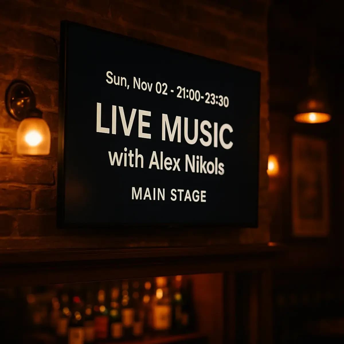 TV signage for vibrant nights